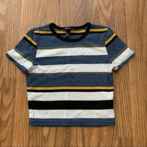 Multi color T shirt (crop)